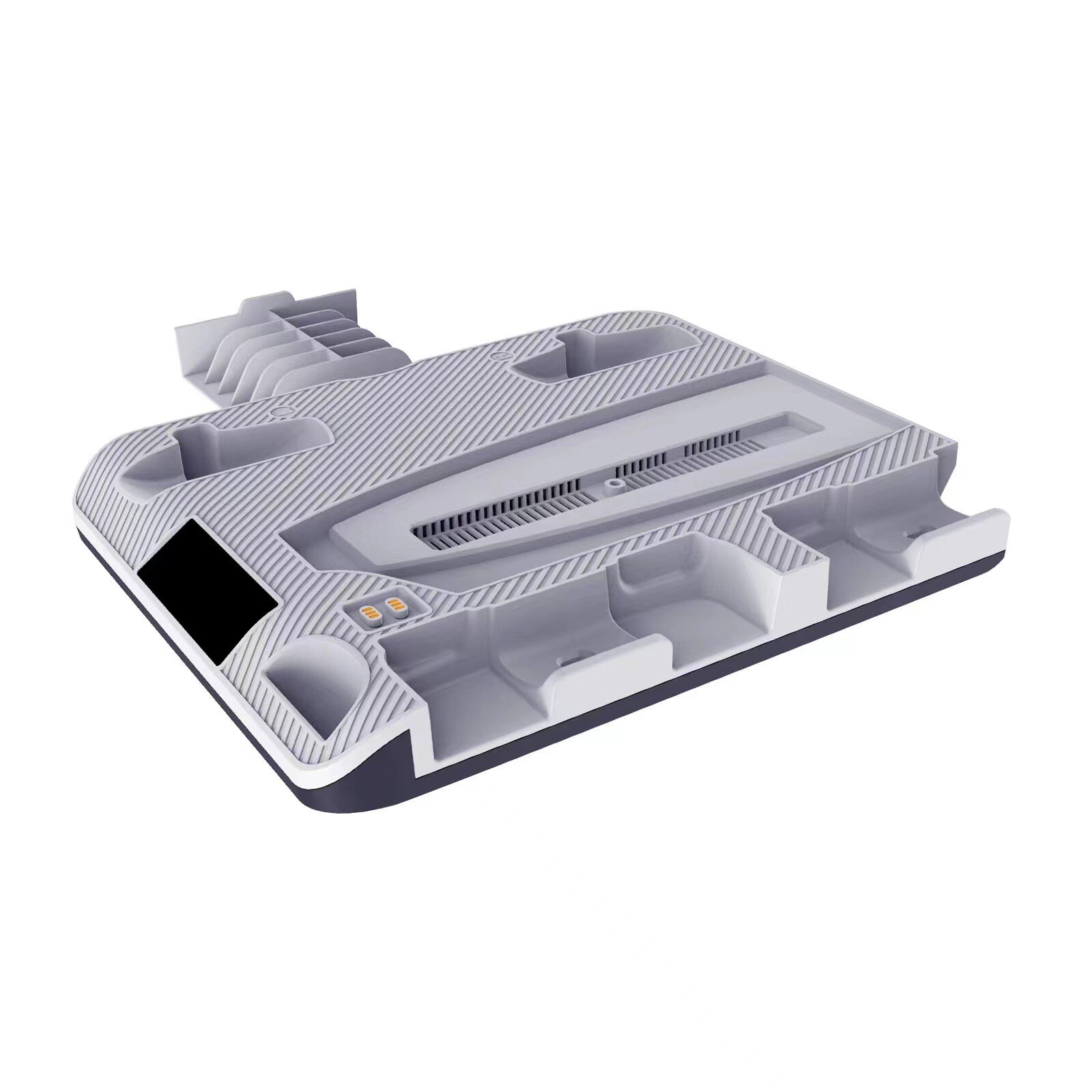 For PS5 PS VR2 Game Console Cooling Charging Dock Stowable Headset Holder Gray