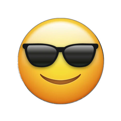 Cool Emoji Sunglasses Golf Ball Marker Novelty Gift