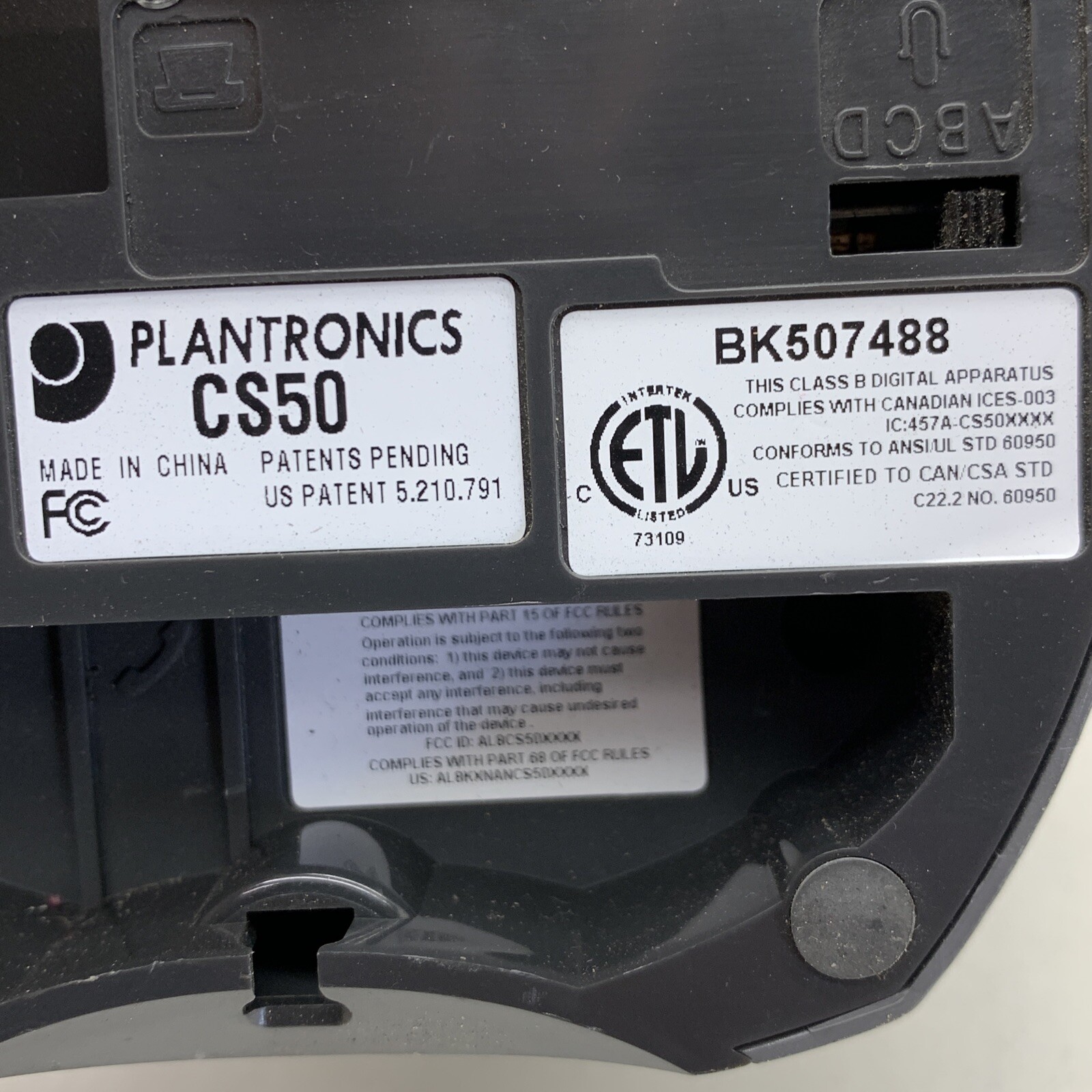 Plantronics CS50 Ear Hook Headset Dock Stand ONLY