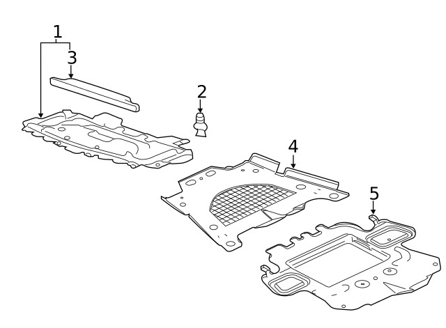 Genuine GM Lower Radiator Air Seal 20844262