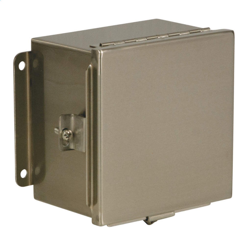 WIEGMANN BN4060404CHSS Enclosuresr,Mtlic,6In.Hx 4In.Wx4In.D 6HXX4