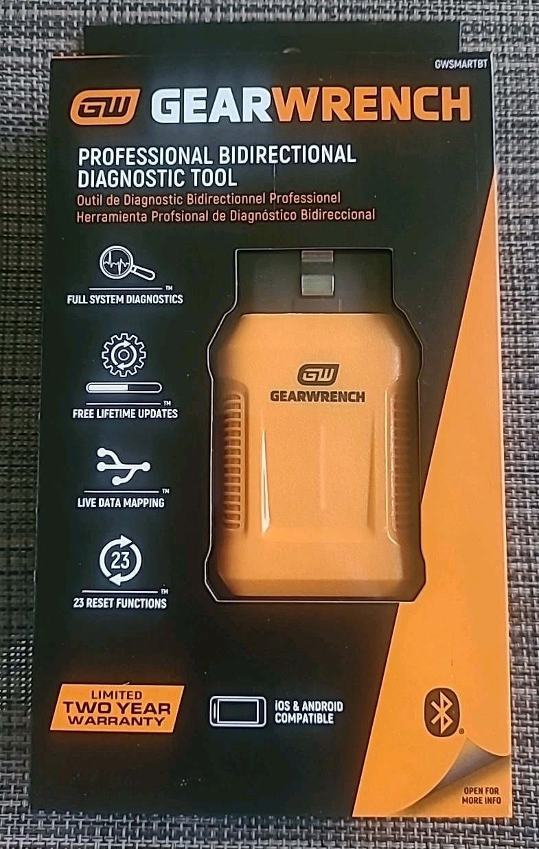 GEARWRENCH Professional Bi-Directional OBD-2 Bluetooth Diagnostic Tool GWSMARTBT