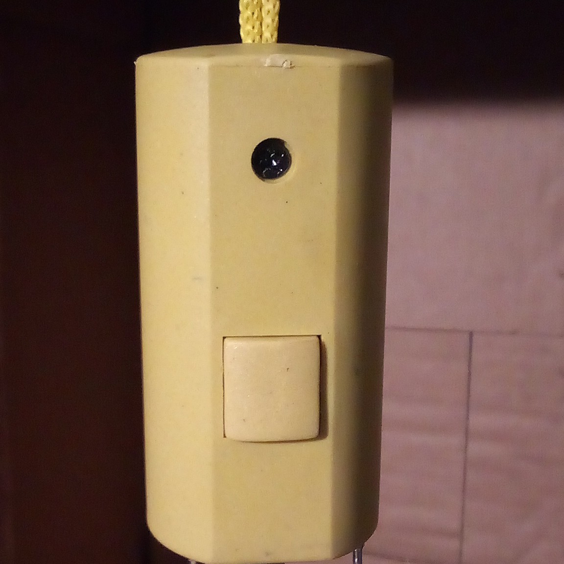 vintage yellow retractable lightweight umbrella