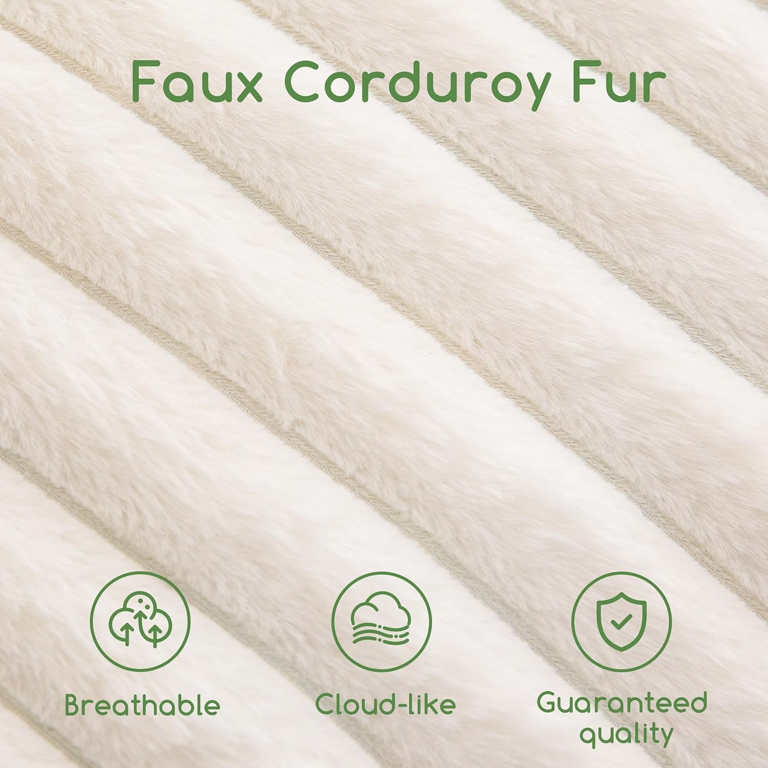 Round Stuffed Pouf Ottoman Stripe Faux Fur Poufs W/ Foam Chunk Filling Furry &