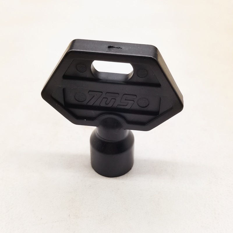 15Pcs Plastic Triangle / Slotted Universal Key Black