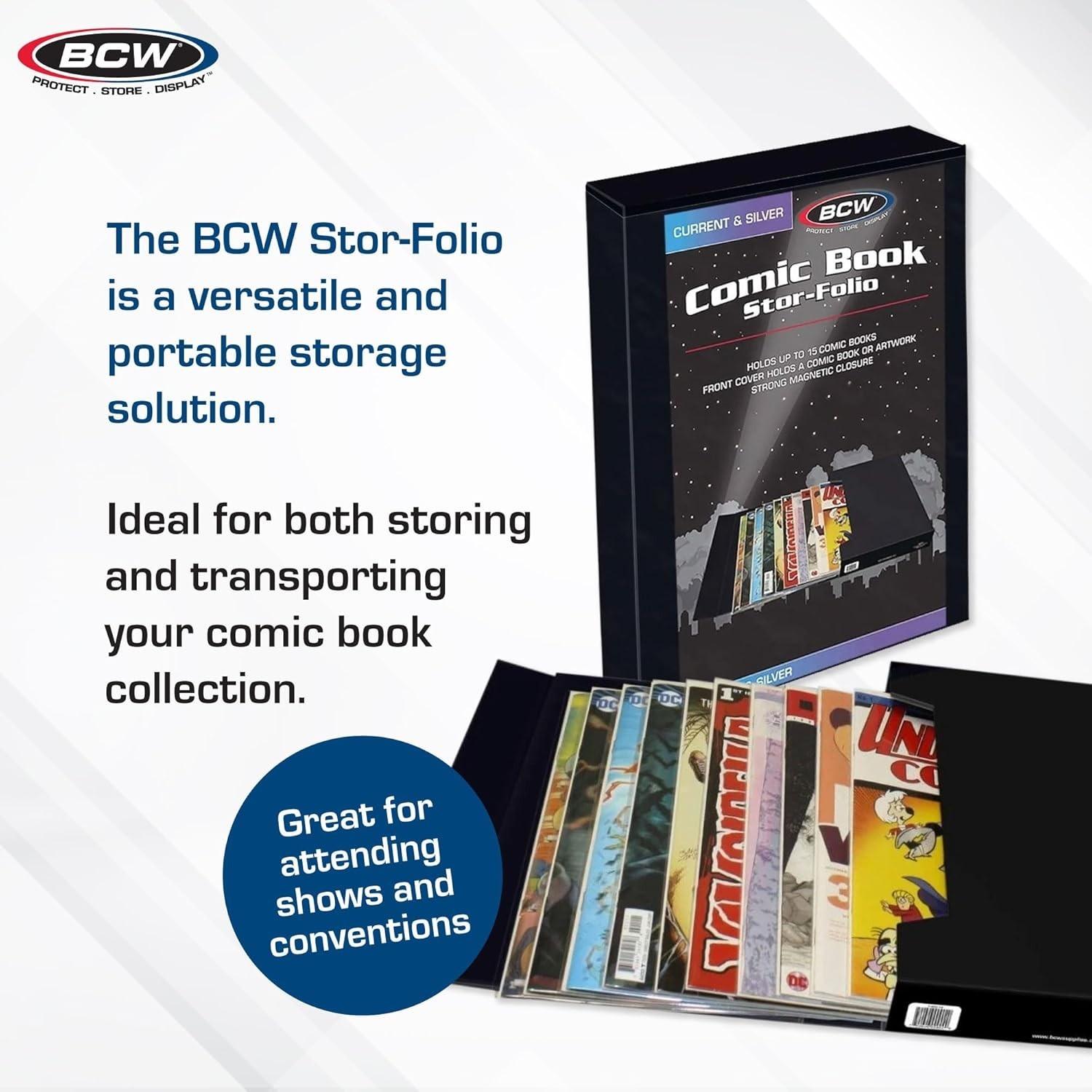 Comic Book Stor-Folio – 2 Pack | Comic Book Travel Case for Current & Silver ...