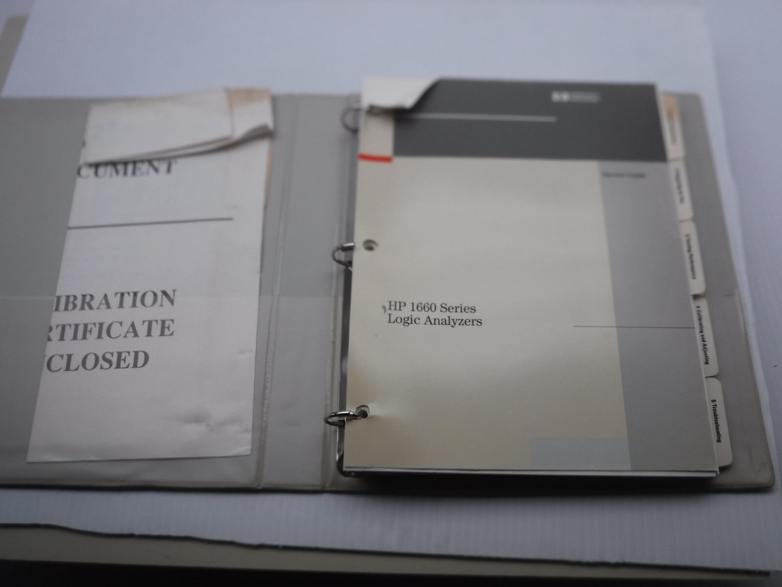 Hewlett Packard 1660 Series Logic Analyzers Manual 01660-99001