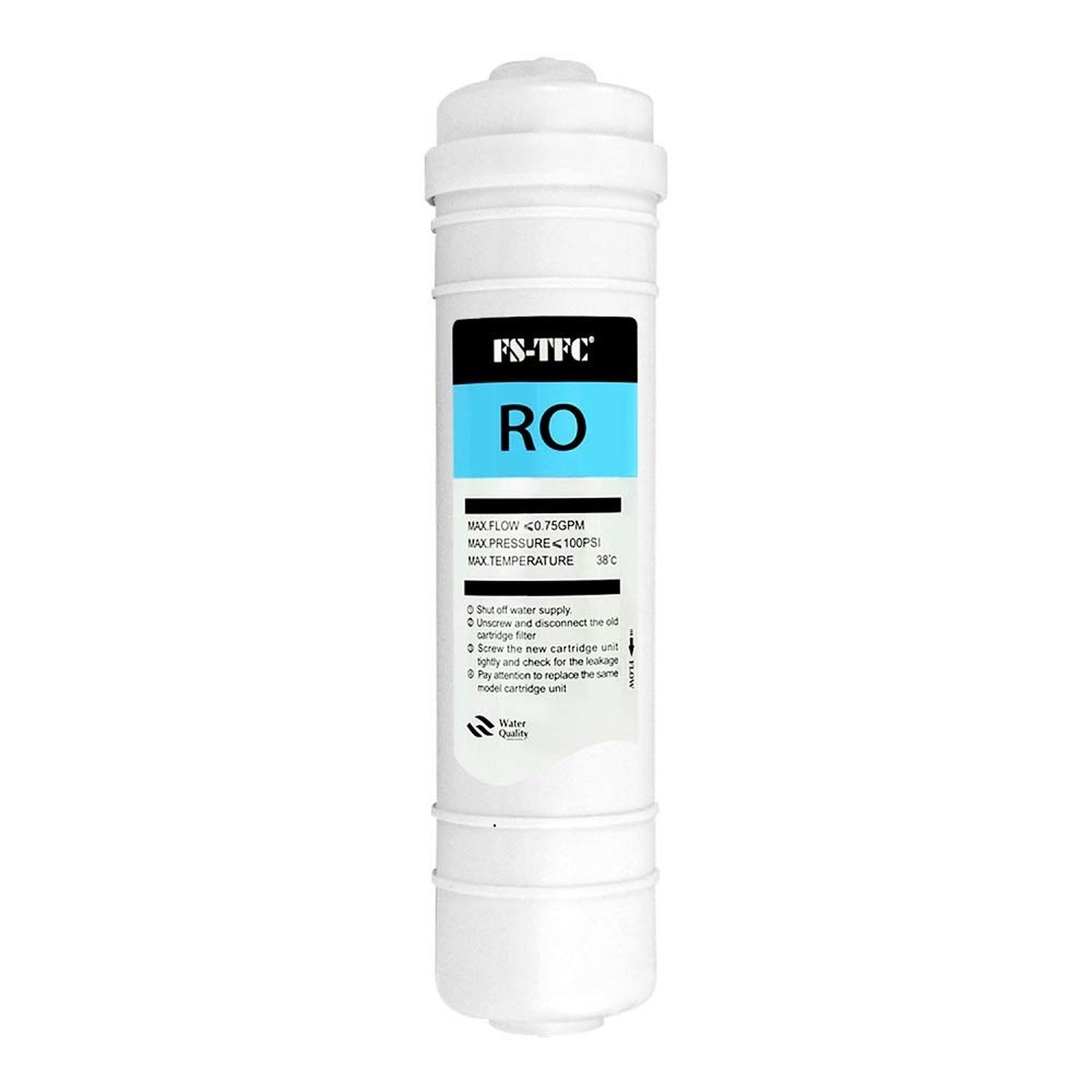 FS-TFC Inline Reverse Osmosis Membrane 100 GPD with 1/4" Quick Connect For Un...