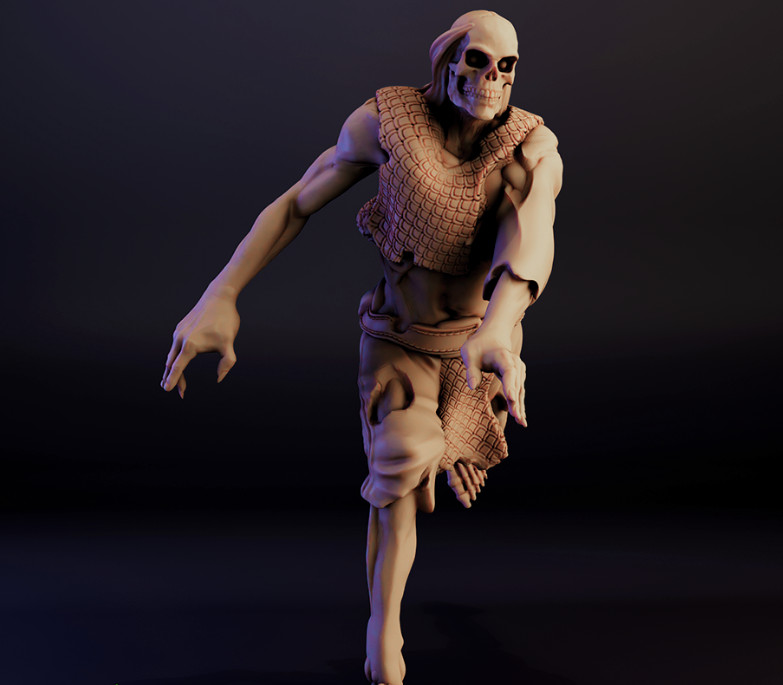 Crypt Skeleton V3 Undead Zombie Monster Manual NPC 28mm Scale DND D&D Mini TW