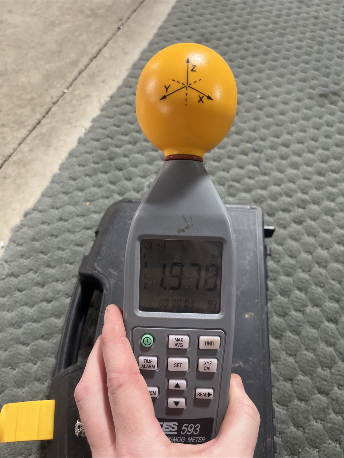 TES 593 Electrosmog Meter (10MHz-8GHz)
