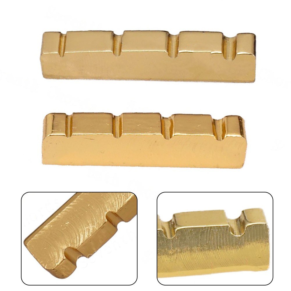 Upgrade Your Bass Guitar with a Gold Plated Brass Nut for bridge Reliable