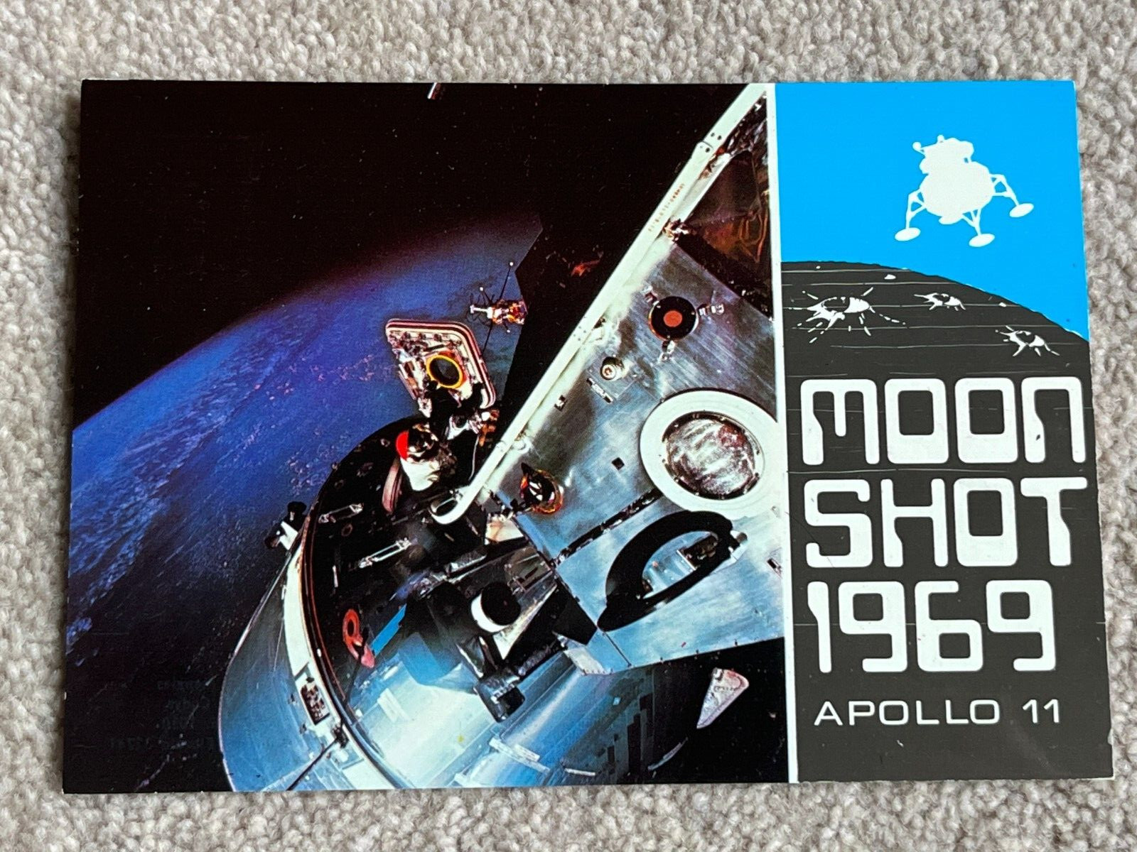 1969 Apollo 11 Moon Shot Postcard with 16th July Cape Canaveral Postmark