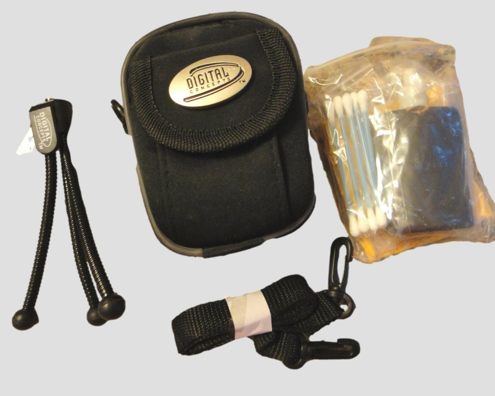 Digital Camera Accessory Kit w/ Case, Mini Tripod & Cleaning Kit, NEW IN BOX