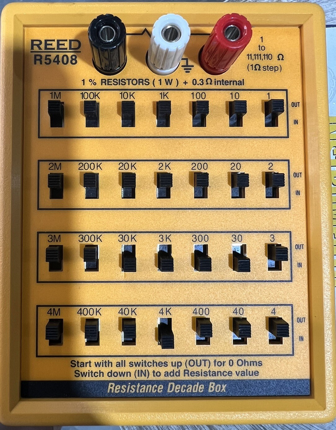 REED Instruments R5408 Resistance Decade Box