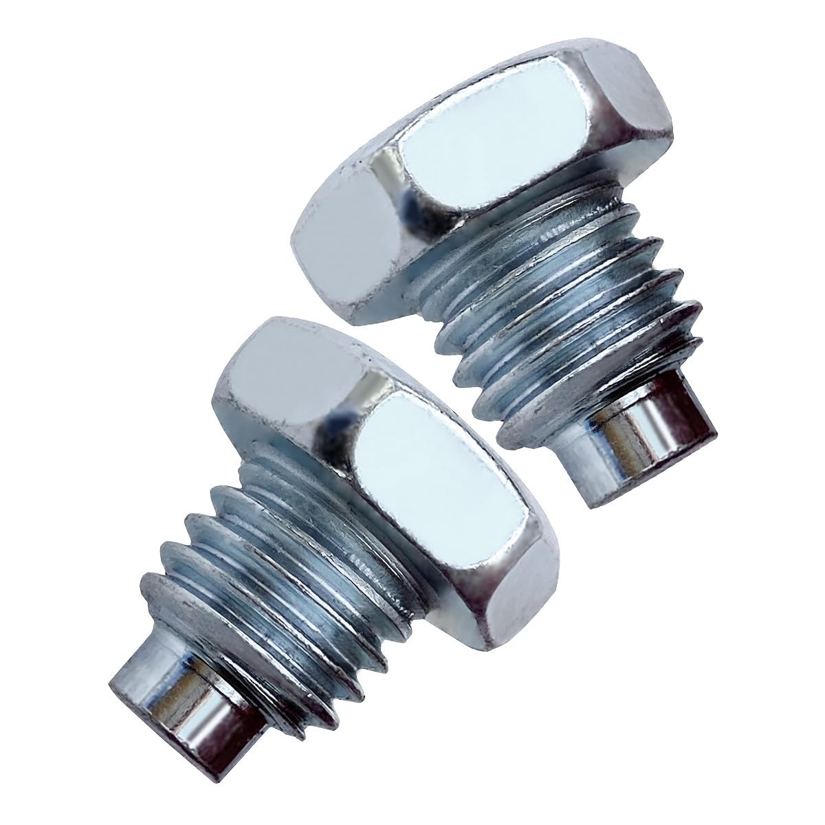 DUSCOKE Car Floor Jack Handle Bolts, 3 Ton 4 Horizontal 2PCS, Silver