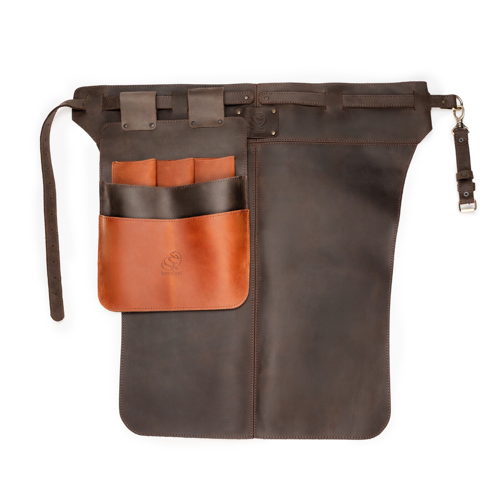 LС_Set_01 – Leather Work Apron and Tool Belt Pouch Set BeaverCraft