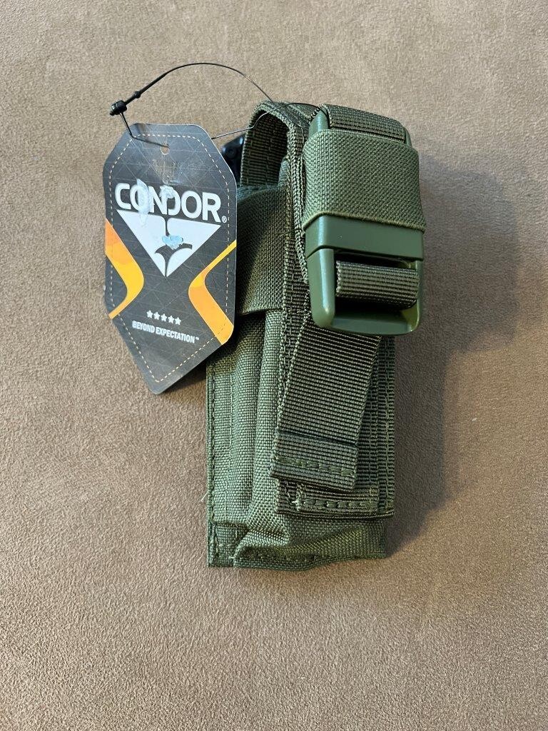 CONDOR 191062-001 Tactical MOLLE Modular Single Flashbang Utility Pouch OD Green