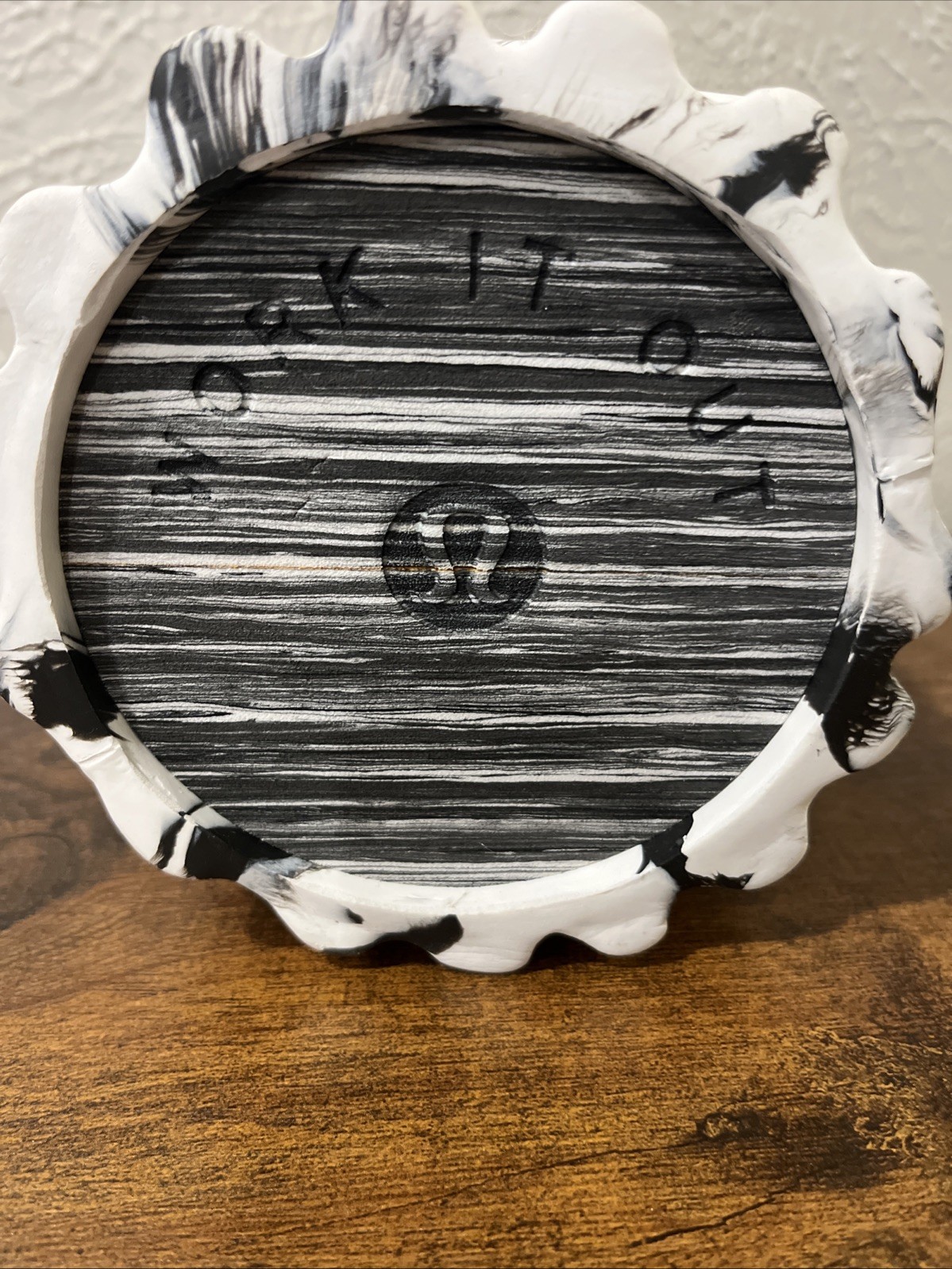 Lululemon Double Roller Mini - Black/White Marble Swirl 2-in-1 Foam Roller