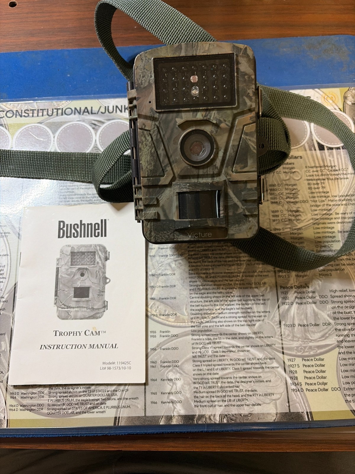 Bushnell Trophy Camera Camo 119425 Trail Camera Night Vision W/ 8gb SD card free