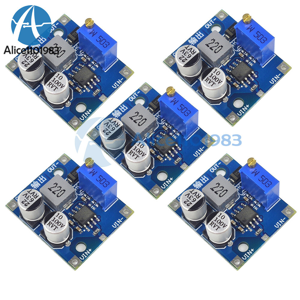 5* DC-DC Step-Down Power Module Buck Converter 5-80V to1-62V Adjustable 1.5A