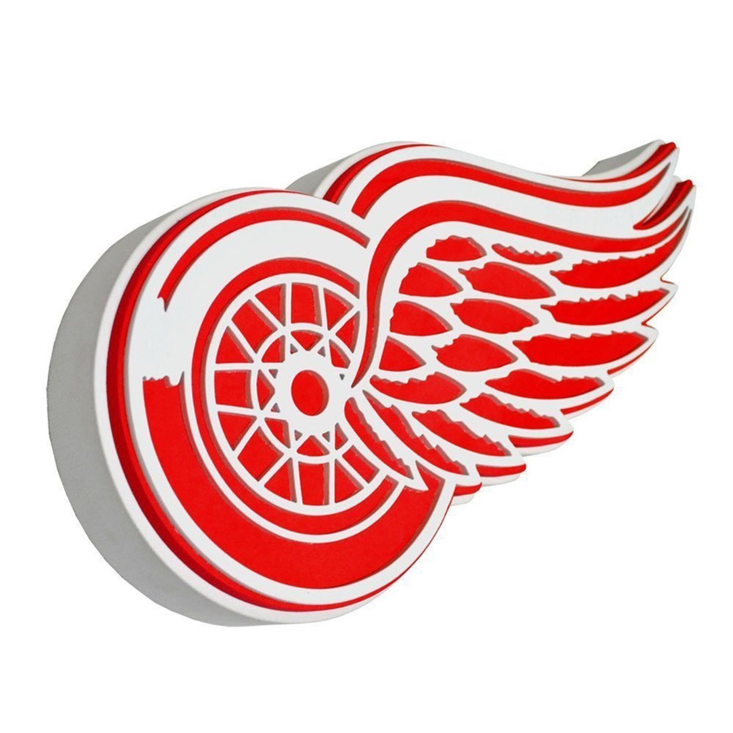 New NHL Detroit Red Wings 3D Fan Foam Logo Holding Wall Sign Made in USA