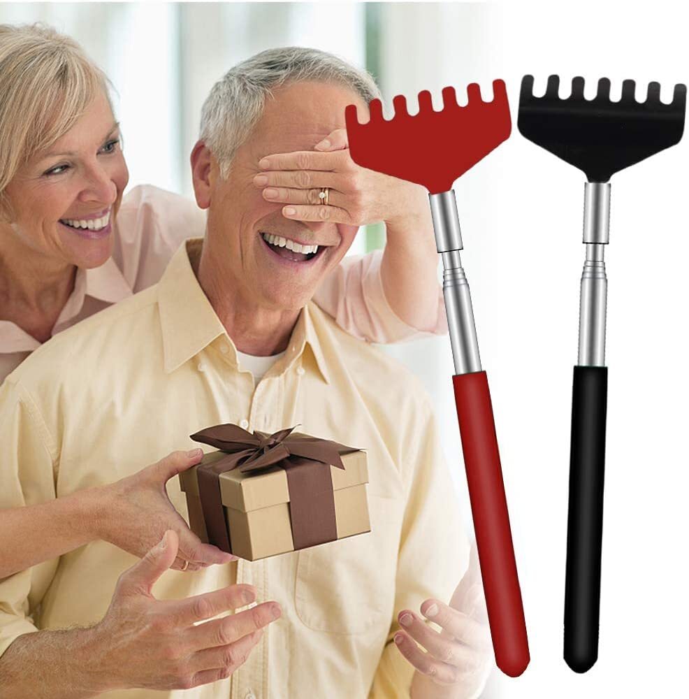 6 Pack Extendable Back Scratcher - Portable Telescoping Metal Back Scratcher