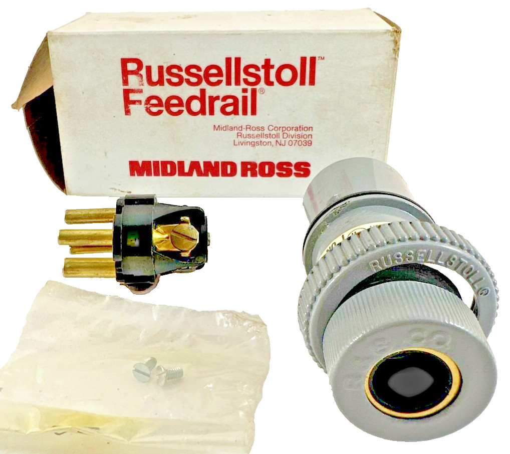 Russellstoll Feedrail 3730 Pin and Sleeve Plug, Male, new (T)