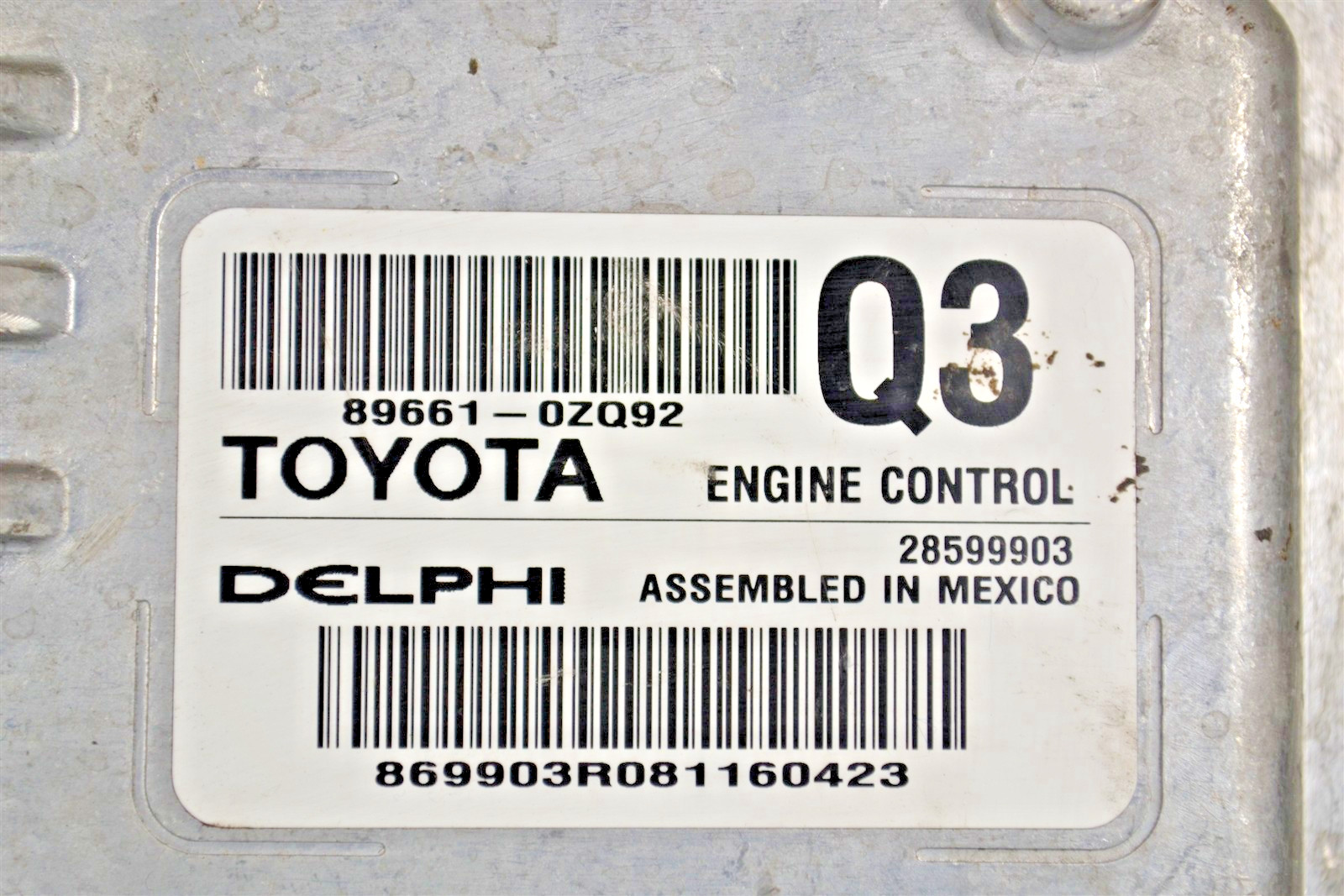 896610ZQ92 Toyota Corolla 2017-19 Engine Control Control ECU MODULE 2C2 554 B9