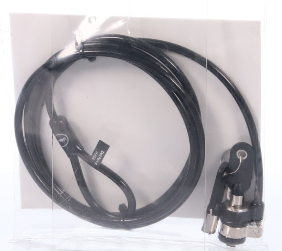 NEW Genuine Dell J1XD6 Premium Laptop Keyed Lock Security Wire Cable 6ft Black