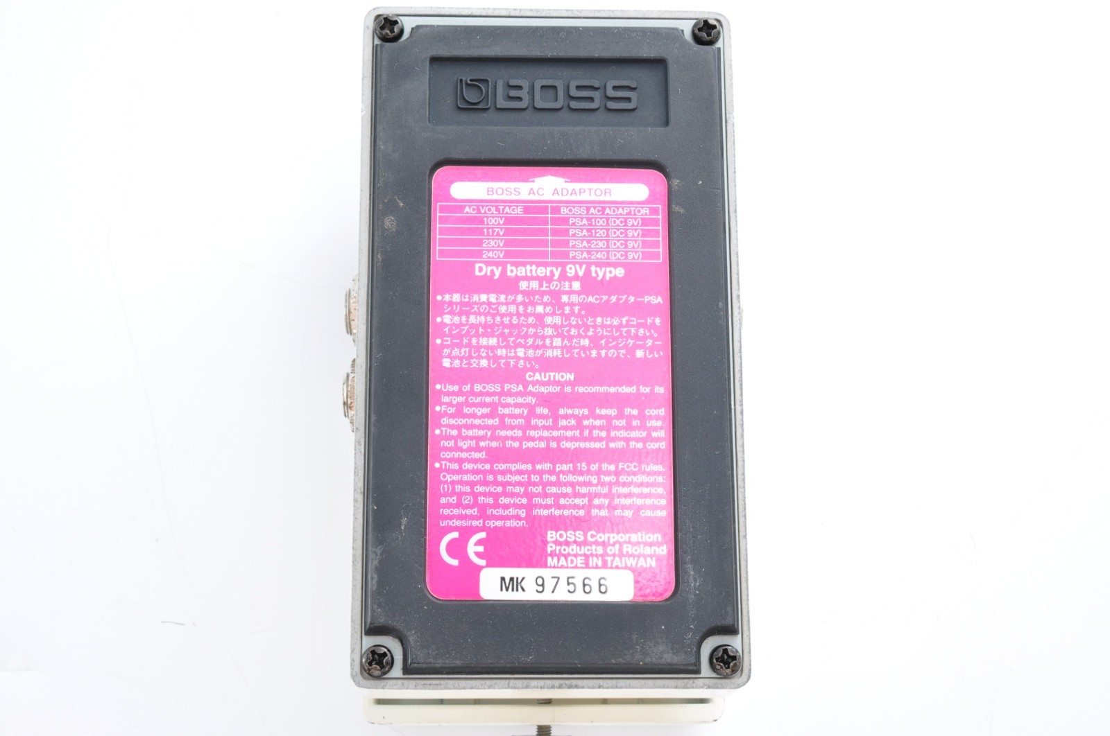 Boss DD-3 Digital Delay 1998 Pink Label Working MK97566