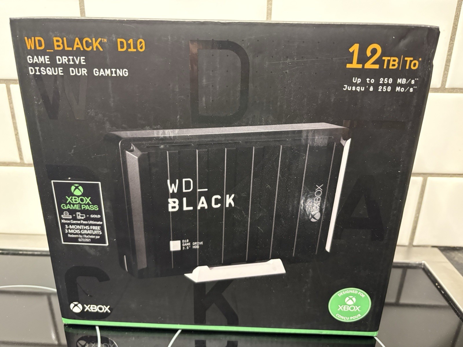 WD - D10 Game Drive for Xbox 12TB External USB 3.2 Gen 1 Portable Hard Drive