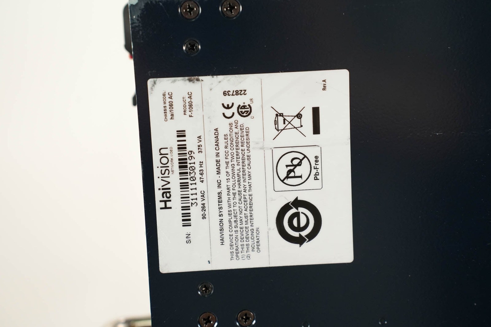 HaiVision Hai1060 High Performance Multi-Stream Encoder/Decoder CG01EU8