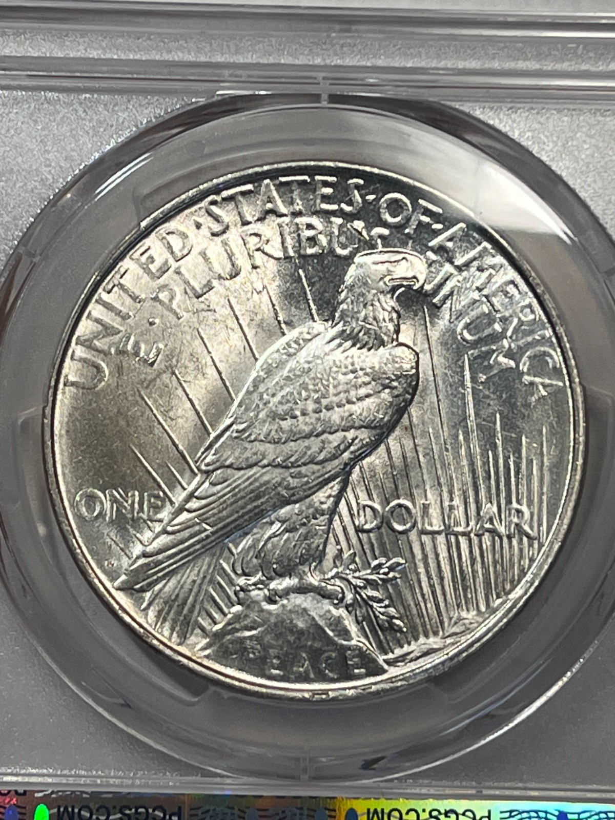 1923 D PEACE DOLLAR PCGS CH BU BLAZING LUSTER GRADED HARD