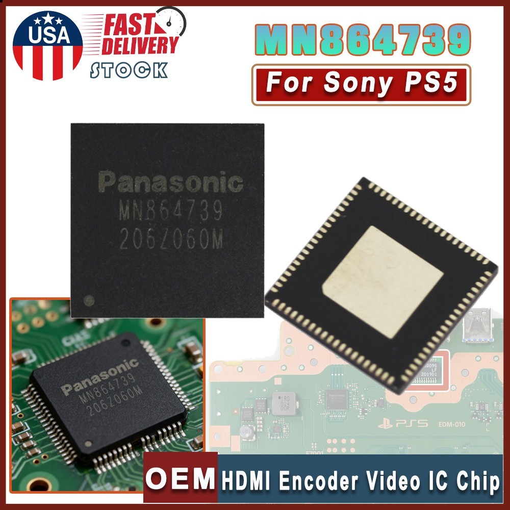 OEM HDMI Encoder Video IC Chip Panasonic MN864739 Replace For Sony PS5 Console