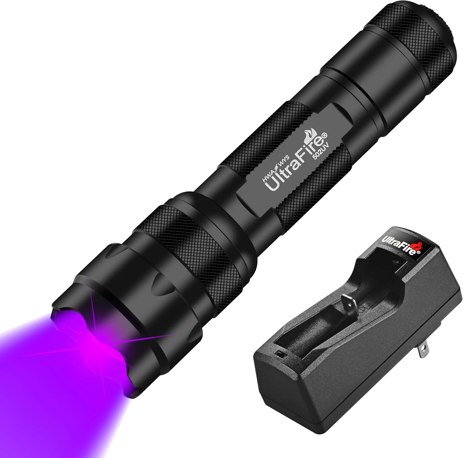 UV Flashlight 395-405 nm Led Blacklight for Curing UV Glue, Leak Detec
