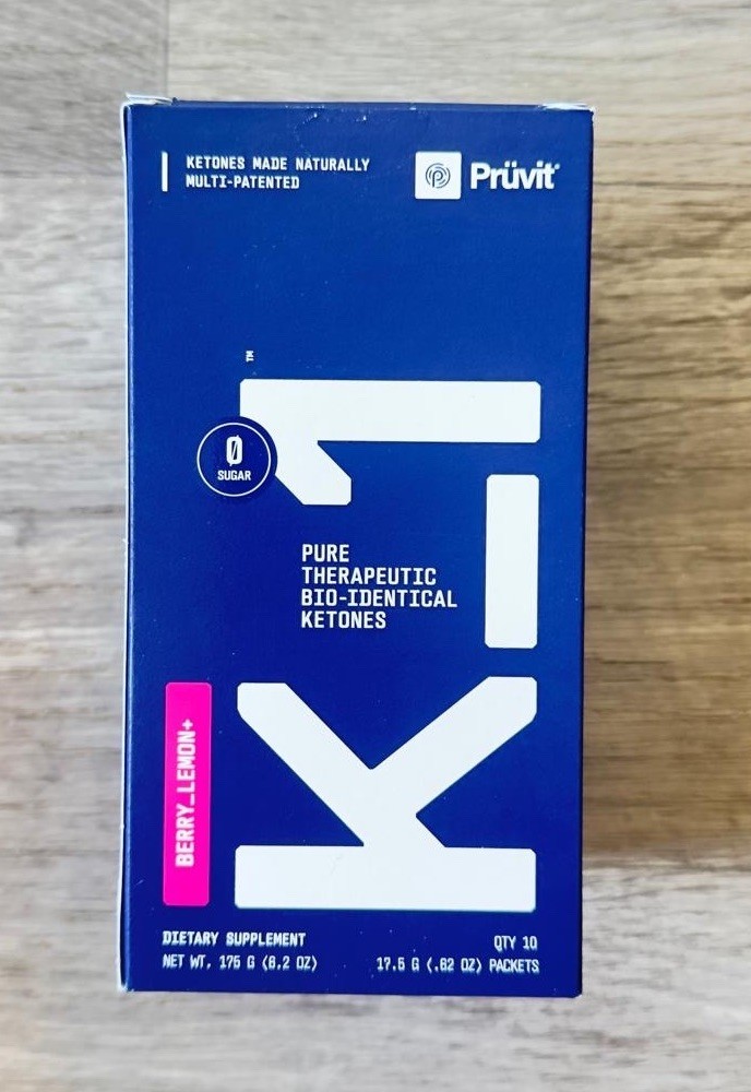 NEW K-1 Prüvit Ketones 10 Packets Charged  BERRY LEMON / FREE SHIPP Exp 2027