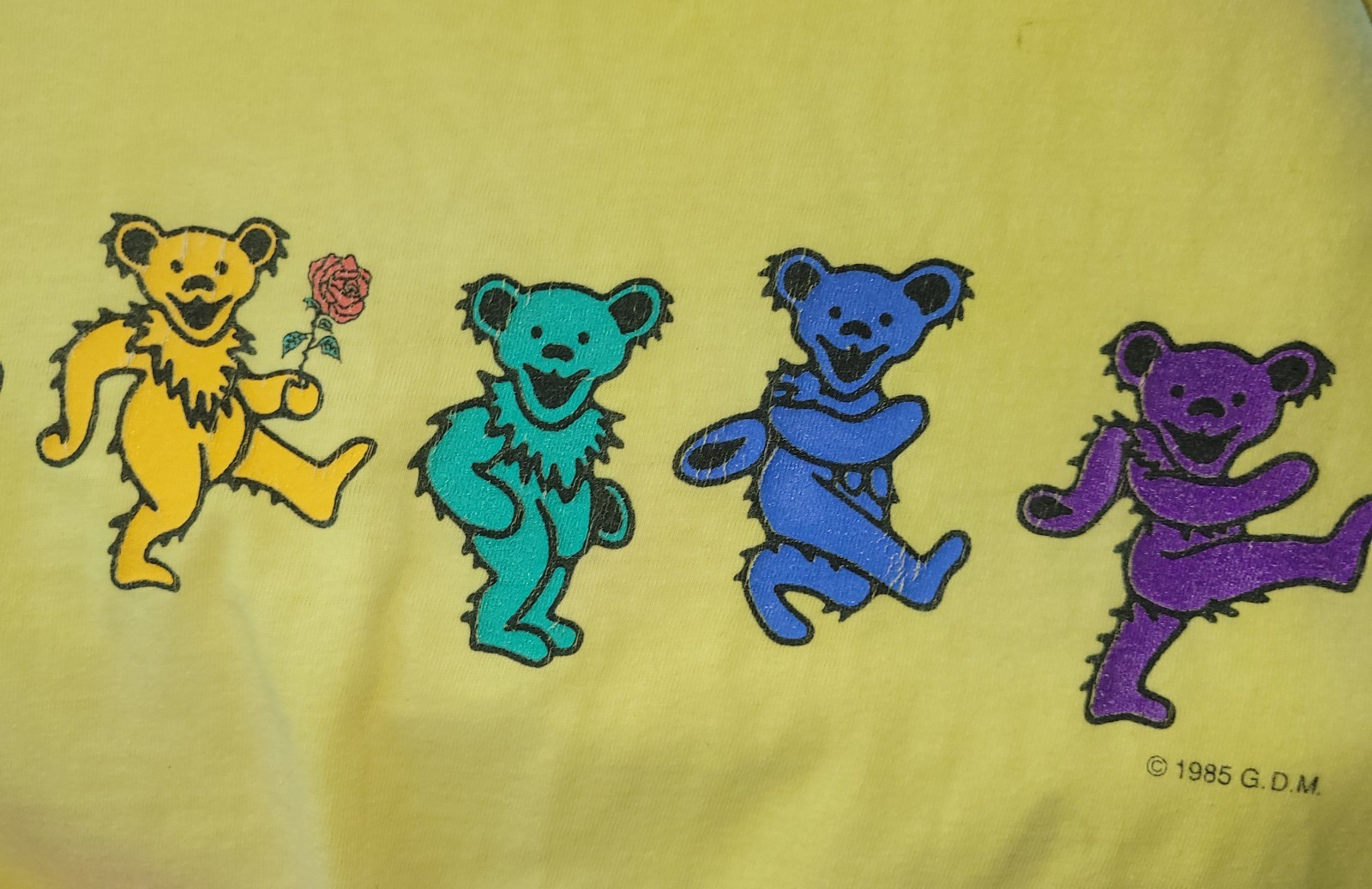 Vintage Grateful Dead Dancing Bears Tee Oneita”