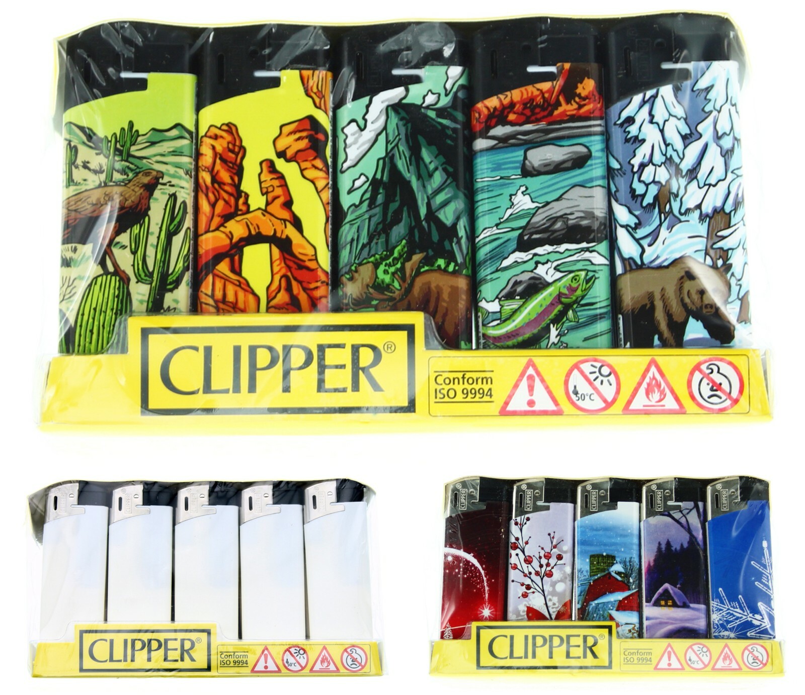 CLIPPER Super Lighter 50 Per Case Pack Handheld for Fires, Tobacco and Candles