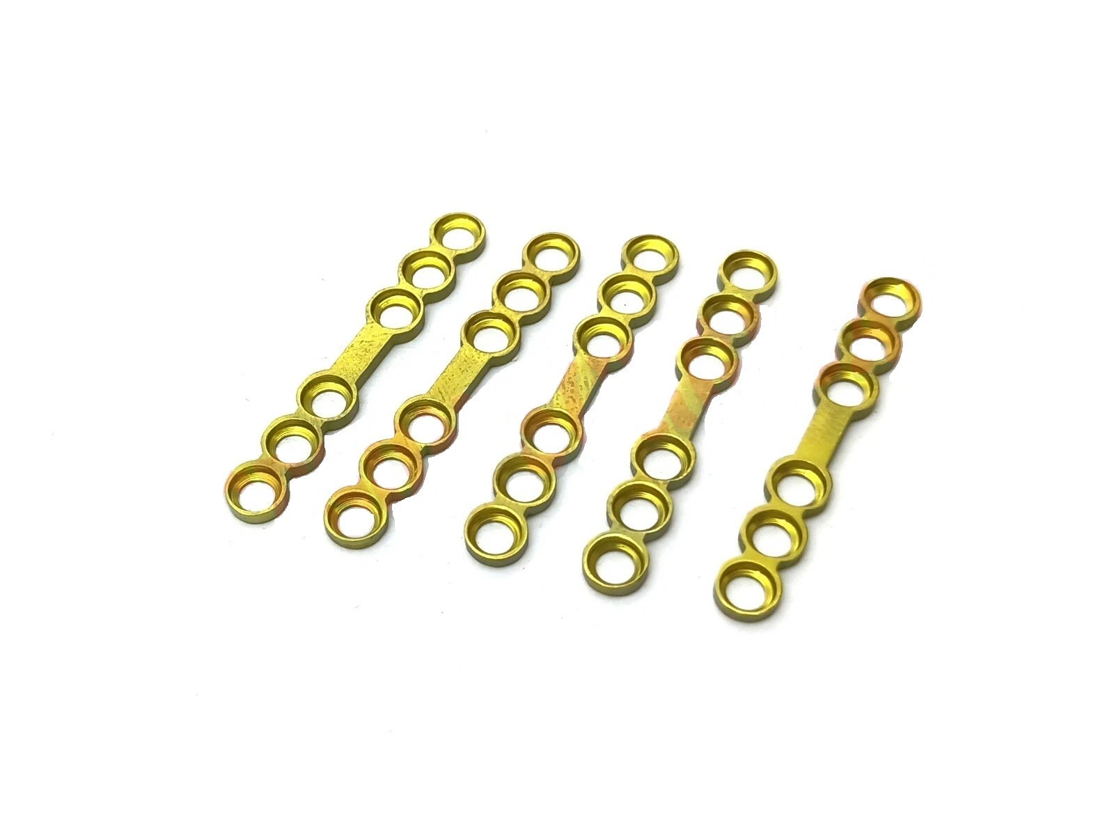 Maxillofacial Adaption Straight plate with Gap 2.5mm 6 holes mandible Lot of 5pc