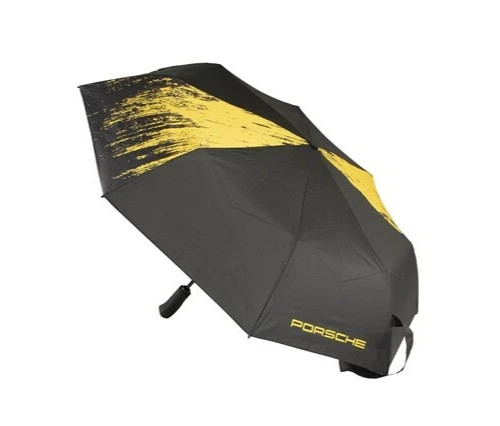 Genuine Porsche Pocket Umbrella 718 GT4 Clubsport Black / Yellow WAP3400040LCLS