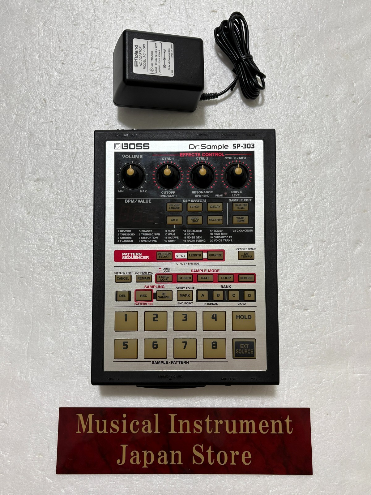 Boss SP-303 Dr. Sample Portable Pharse Sampler Potentiometer with Adapter