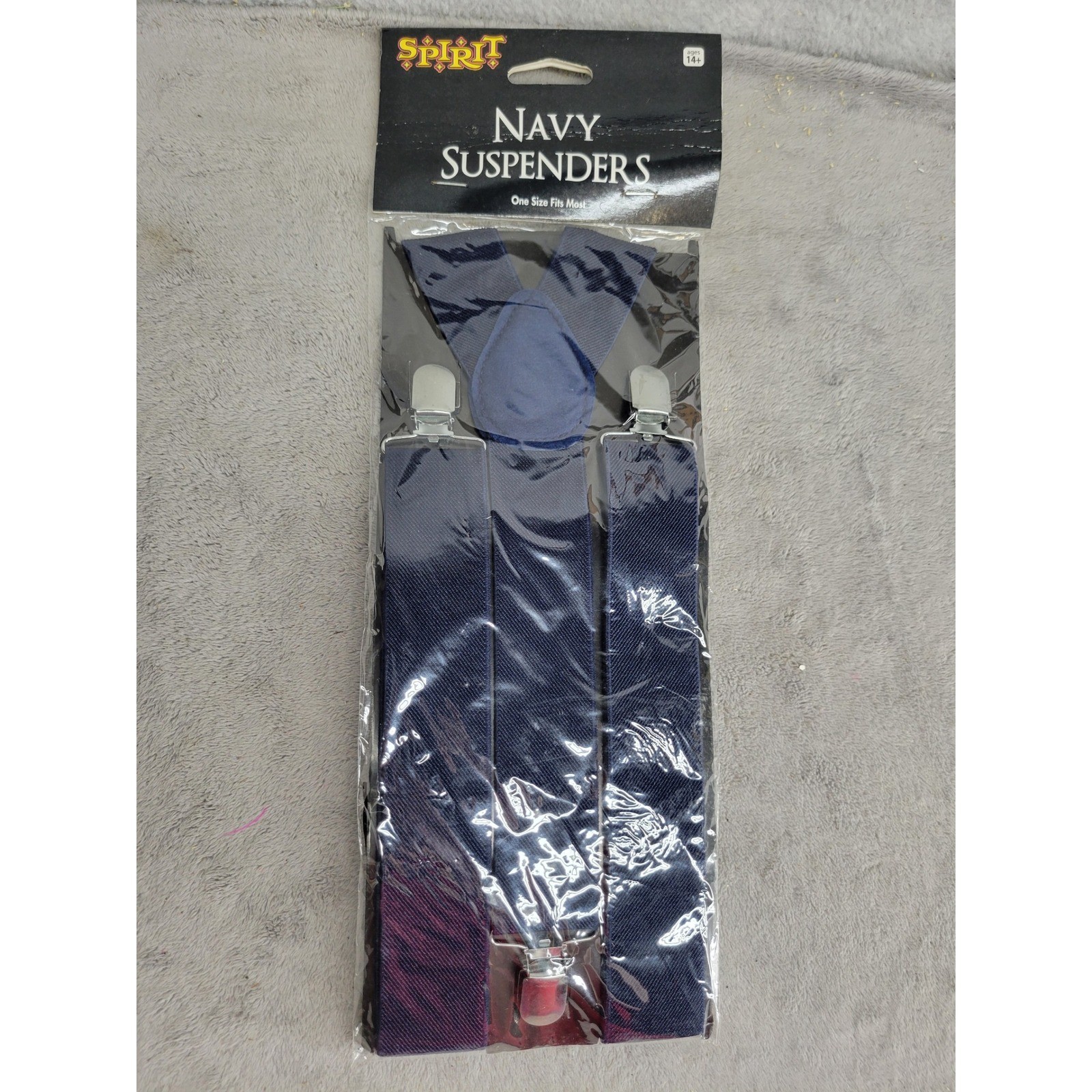 Spirit Halloween Navy Blue Suspenders Costume Accessory Adult One Size