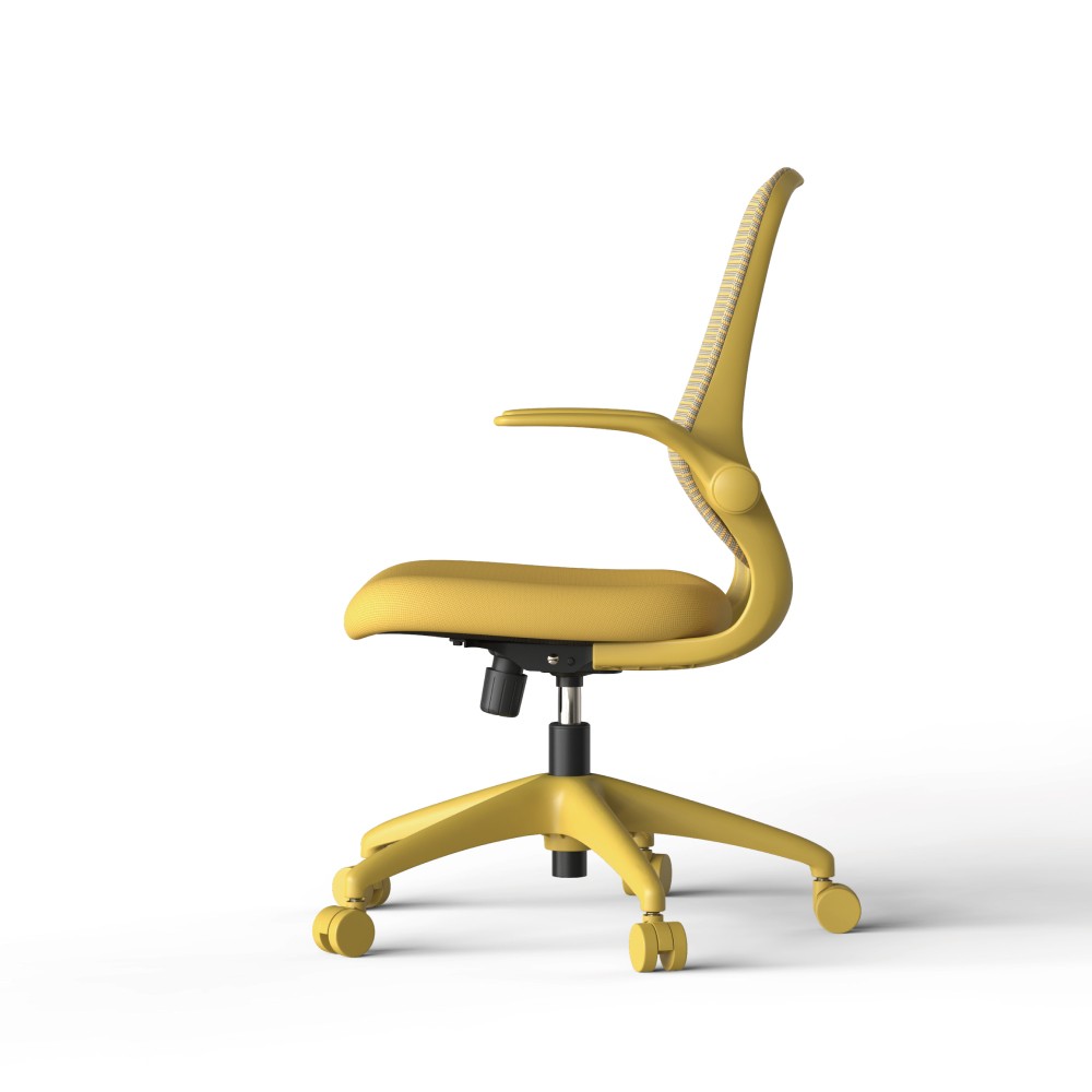 Modern Fabric 3D Flipping Arms Quality Office Chair Boss CEO Luxury Ergonomic