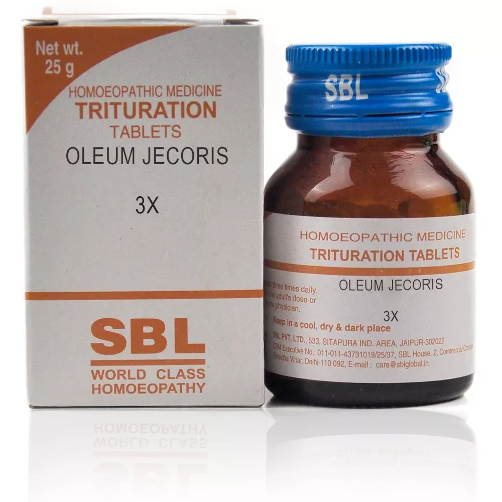 SBL Oleum Jecoris 3X (25g) Homeopathic Tablet For Hair Growth