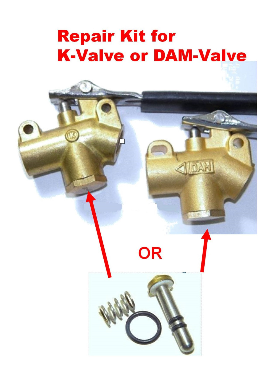 Carpet Cleaning - Wand- Angled Valve Repair Kit