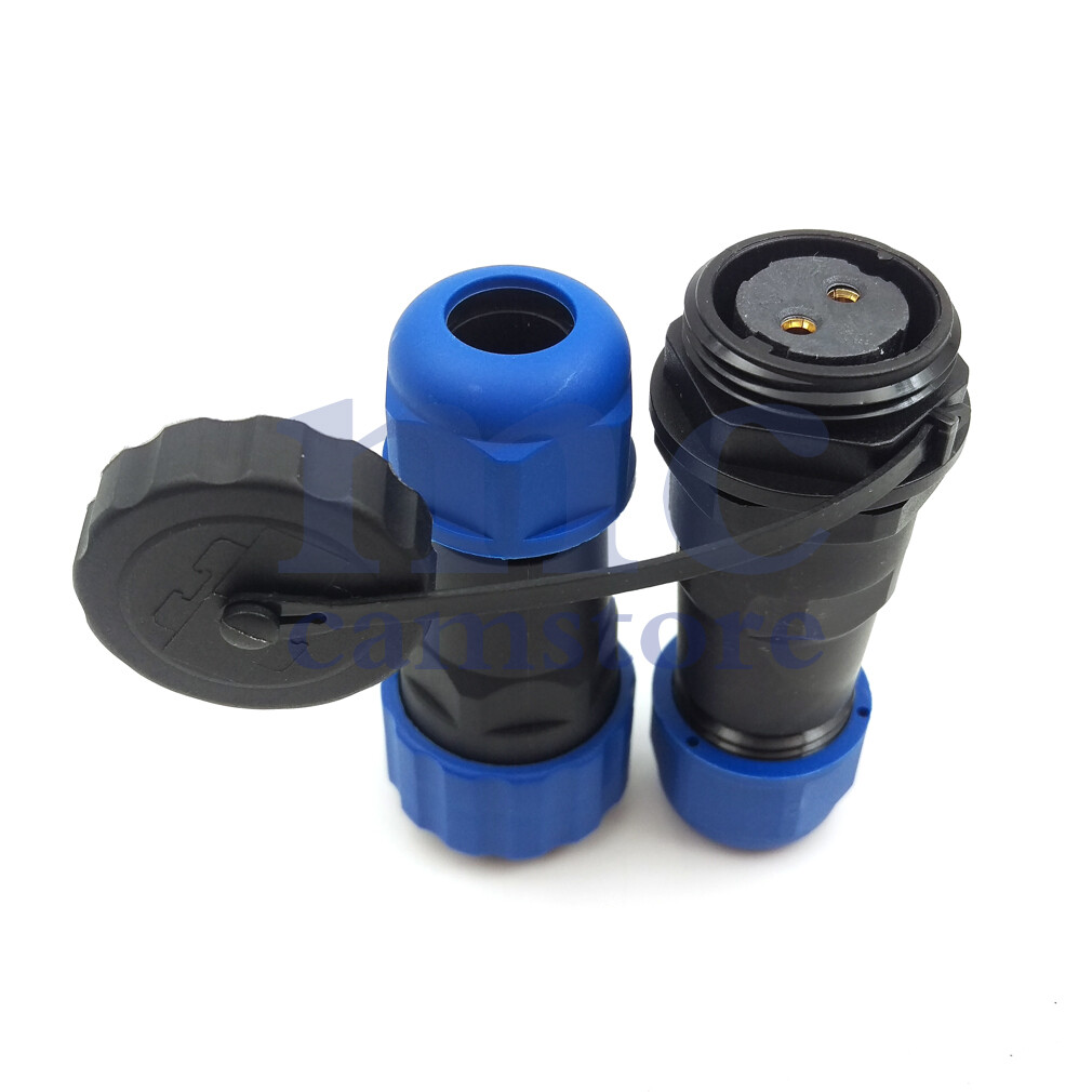 SD20 2 Pin IP68 Waterproof Aviation Cable Docking Plug Socket,Bulkhead Connector