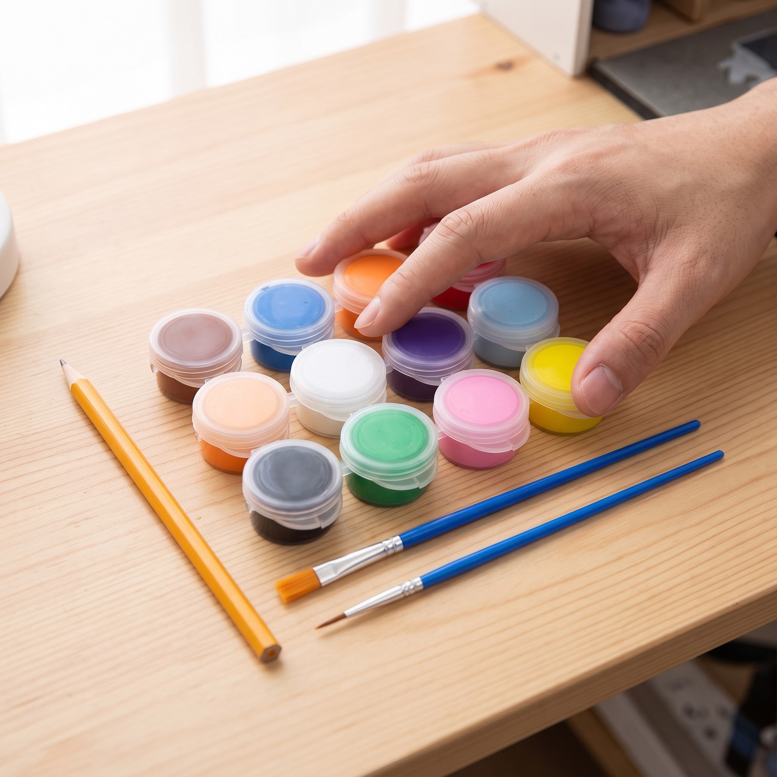 Model Paint Kit & Miniature Paint Set for Beginners 14+ with Tools