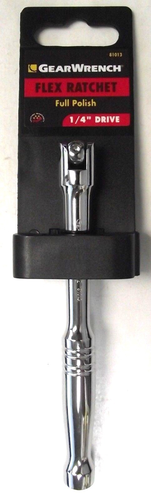 Gearwrench 81013 Flex Handle 1/4" Drive Chrome Breaker Bar