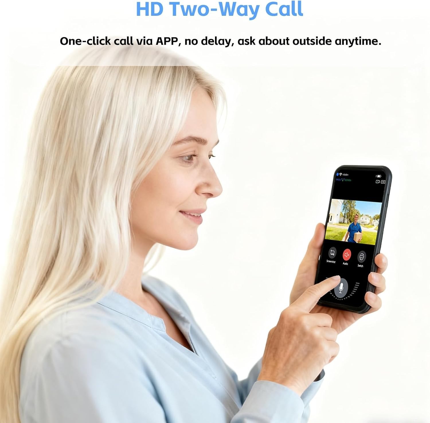 Smart Wireless Doorbell Camera with Live Streaming & Encrypted Cloud Storage