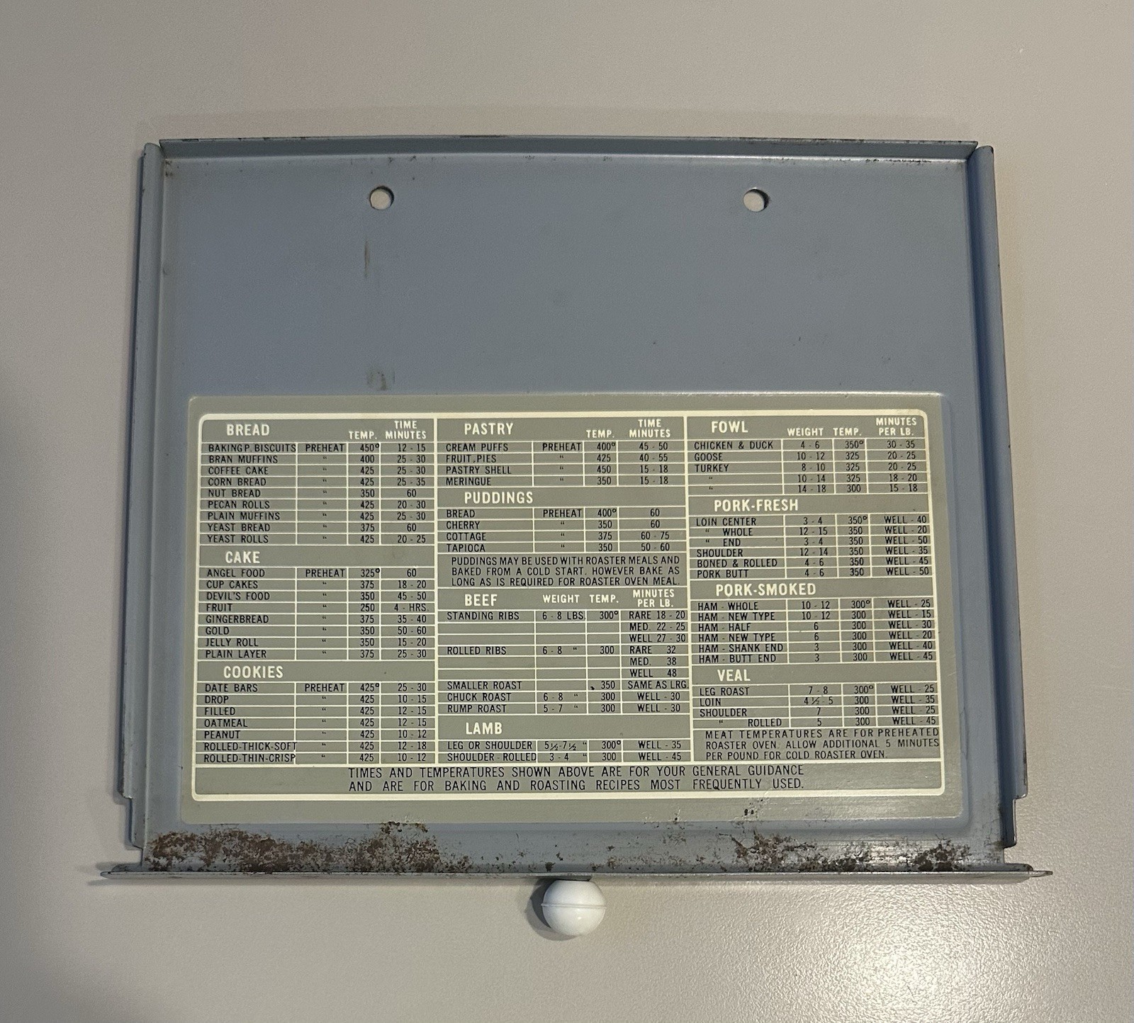 Westinghouse Roaster Oven RO-5411 RO-541 RO-91 Pull Out Time Temp Tray Drawer